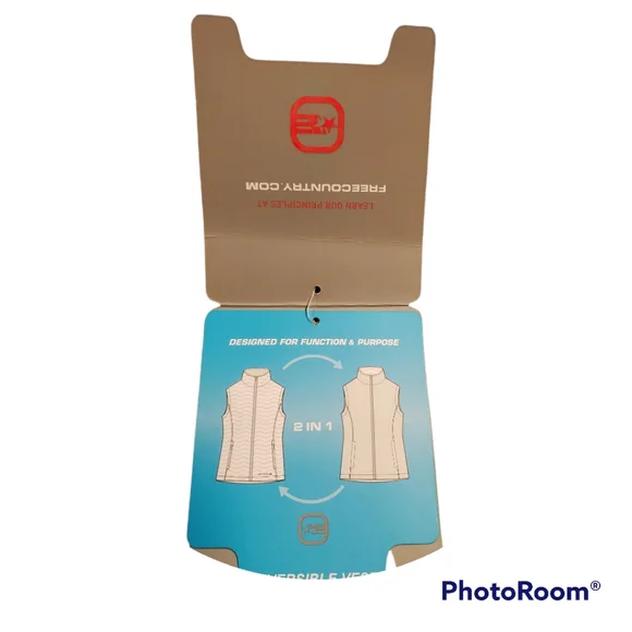 Women large red Free Country reversible vest - Picture 6 of 8